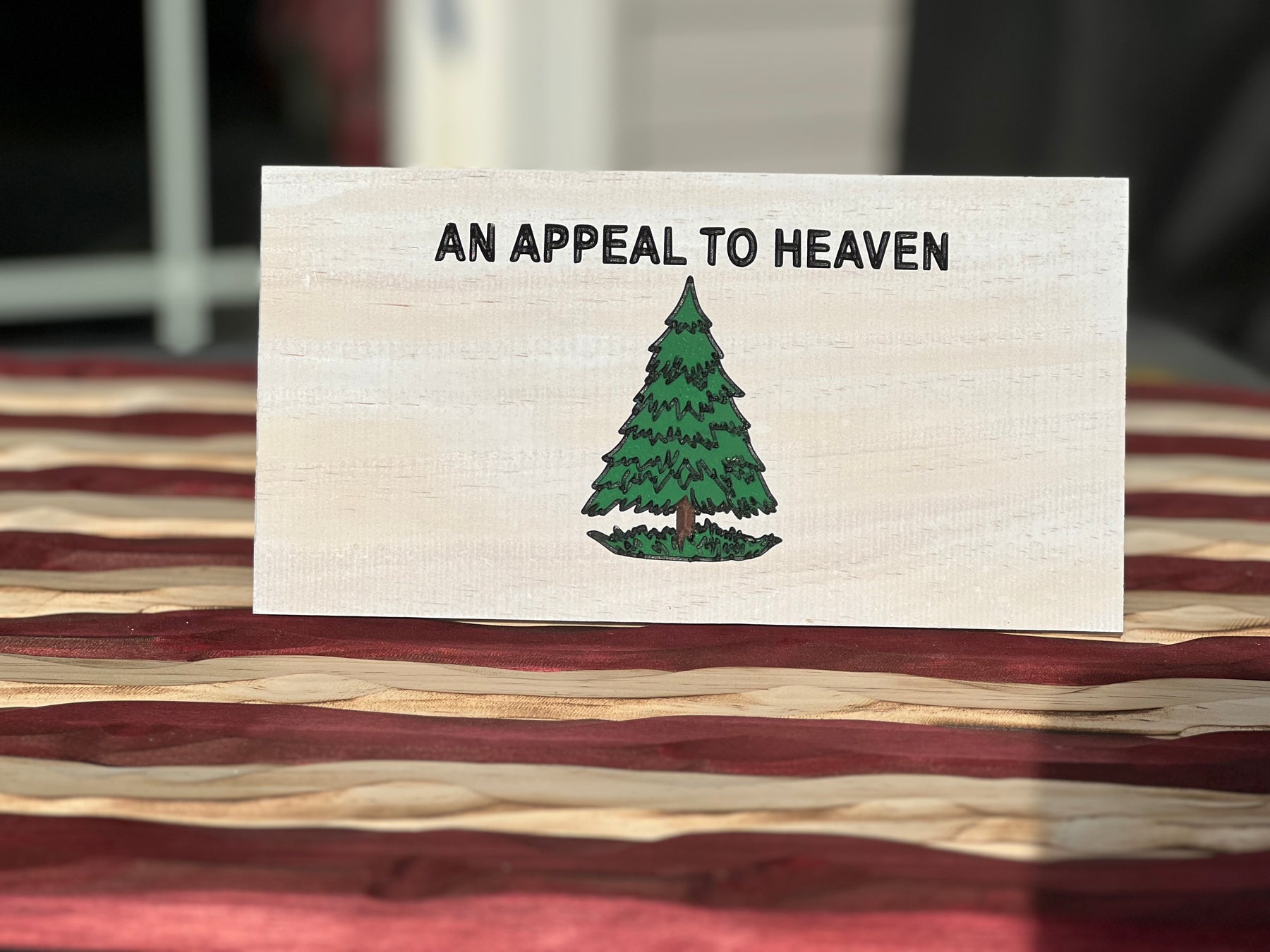 12-Pack 'An Appeal To Heaven' Grass Desk Flags - 4x6 Polyester With Wood Staff